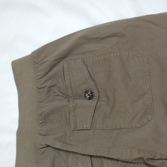 Madewell Twill Drawstring Jogger Pants, Color Distant Surplus Size XXS - Picture 12 of 16